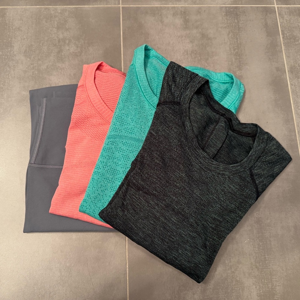 Lululemon Bundle Sz 10 Swiftly Tech Hip Length High Waist Align Pants Length 28” - Picture 2 of 16